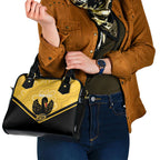 Western Australia Oztag Custom Shoulder Handbag WA Black Swan Indigenous Art