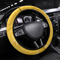 Western Australia Oztag Steering Wheel Cover WA Black Swan Indigenous Art