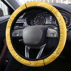 Western Australia Oztag Steering Wheel Cover WA Black Swan Indigenous Art