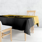 Western Australia Oztag Custom Tablecloth WA Black Swan Indigenous Art