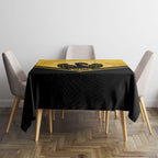 Western Australia Oztag Custom Tablecloth WA Black Swan Indigenous Art