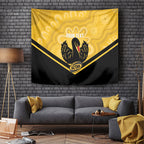 Western Australia Oztag Custom Tapestry WA Black Swan Indigenous Art