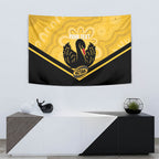 Western Australia Oztag Custom Tapestry WA Black Swan Indigenous Art