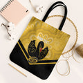 Western Australia Oztag Custom Tote Bag WA Black Swan Indigenous Art