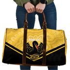 Western Australia Oztag Custom Travel Bag WA Black Swan Indigenous Art