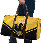 Western Australia Oztag Custom Travel Bag WA Black Swan Indigenous Art
