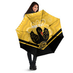 Western Australia Oztag Custom Umbrella WA Black Swan Indigenous Art