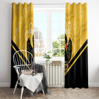 Western Australia Oztag Custom Window Curtain WA Black Swan Indigenous Art