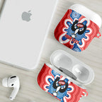 South Australia Oztag Custom AirPods Case SA Piping Shrike Indigenous Art