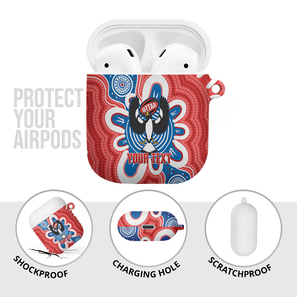 South Australia Oztag Custom AirPods Case SA Piping Shrike Indigenous Art