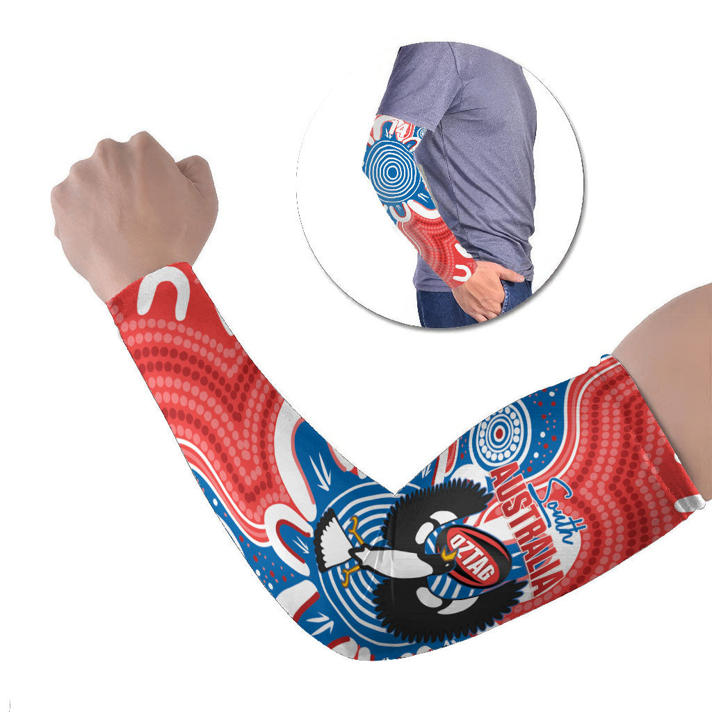 South Australia Oztag Custom Arm Sleeves SA Piping Shrike Indigenous Art