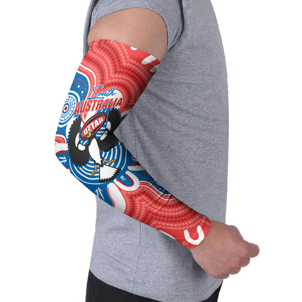 South Australia Oztag Custom Arm Sleeves SA Piping Shrike Indigenous Art