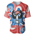 South Australia Oztag Custom Baseball Jersey SA Piping Shrike Indigenous Art