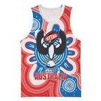 South Australia Oztag Custom Basketball Jersey SA Piping Shrike Indigenous Art