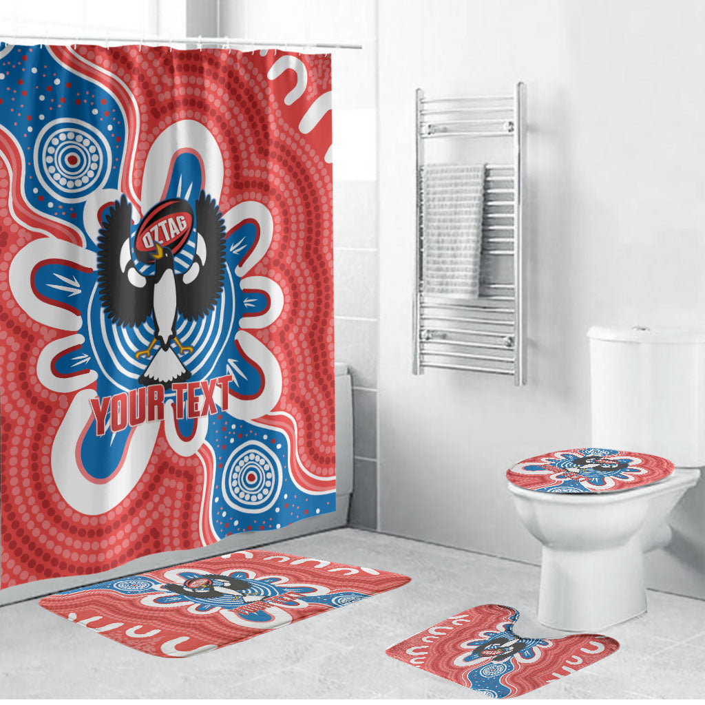 South Australia Oztag Custom Bathroom Set SA Piping Shrike Indigenous Art