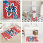 South Australia Oztag Custom Bathroom Set SA Piping Shrike Indigenous Art