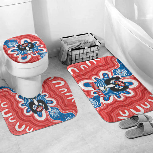 South Australia Oztag Custom Bathroom Set SA Piping Shrike Indigenous Art
