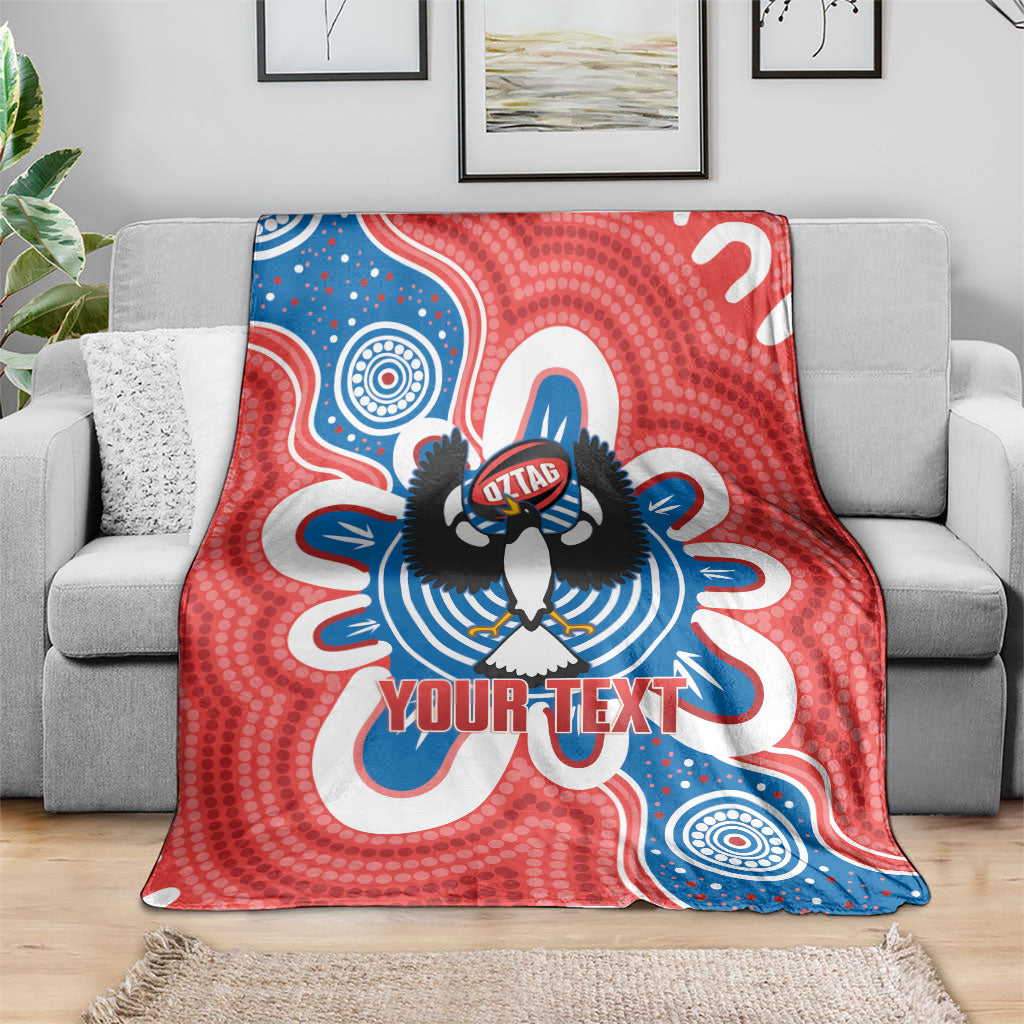 South Australia Oztag Custom Blanket SA Piping Shrike Indigenous Art