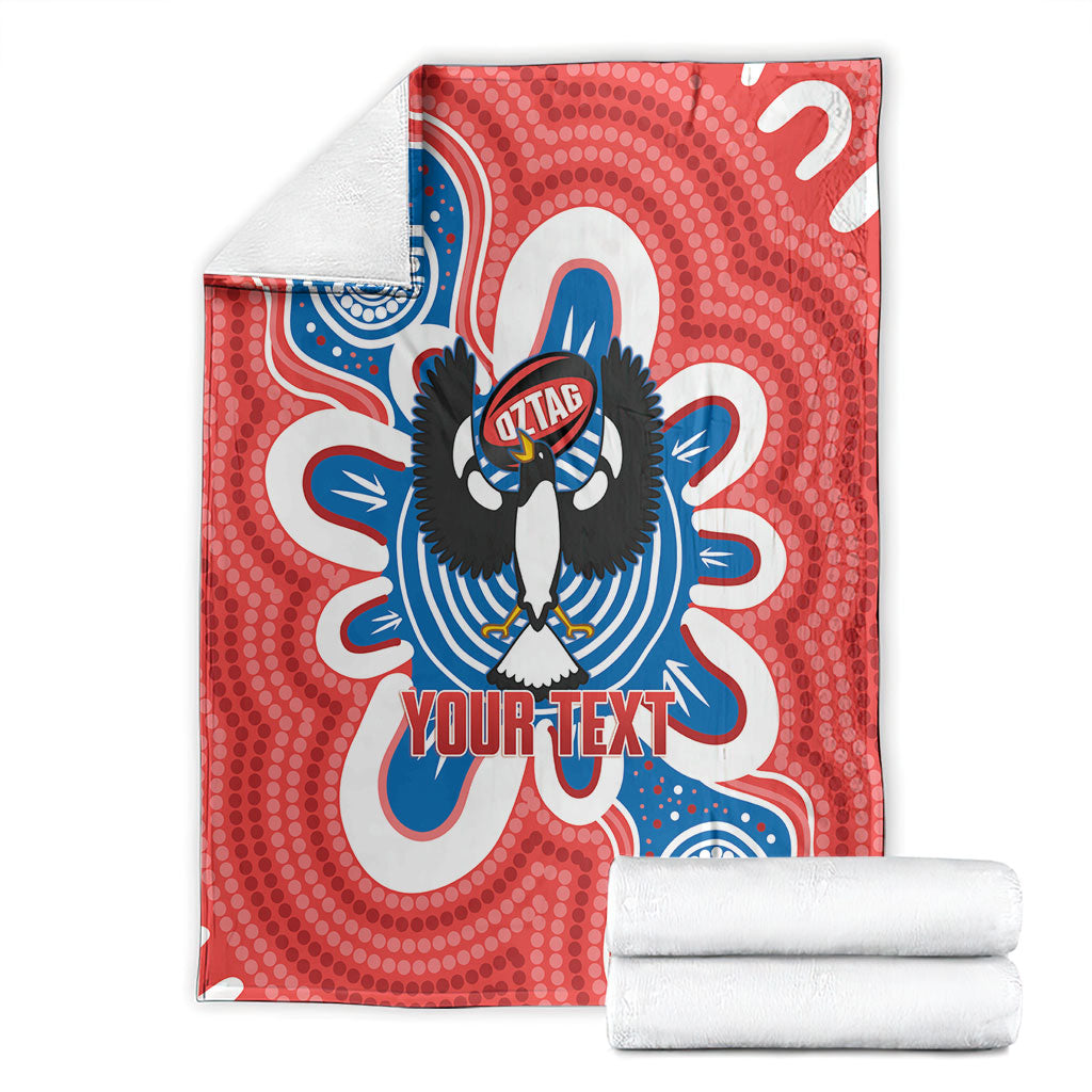 South Australia Oztag Custom Blanket SA Piping Shrike Indigenous Art
