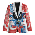 South Australia Oztag Custom Blazer SA Piping Shrike Indigenous Art