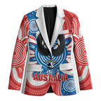 South Australia Oztag Custom Blazer SA Piping Shrike Indigenous Art