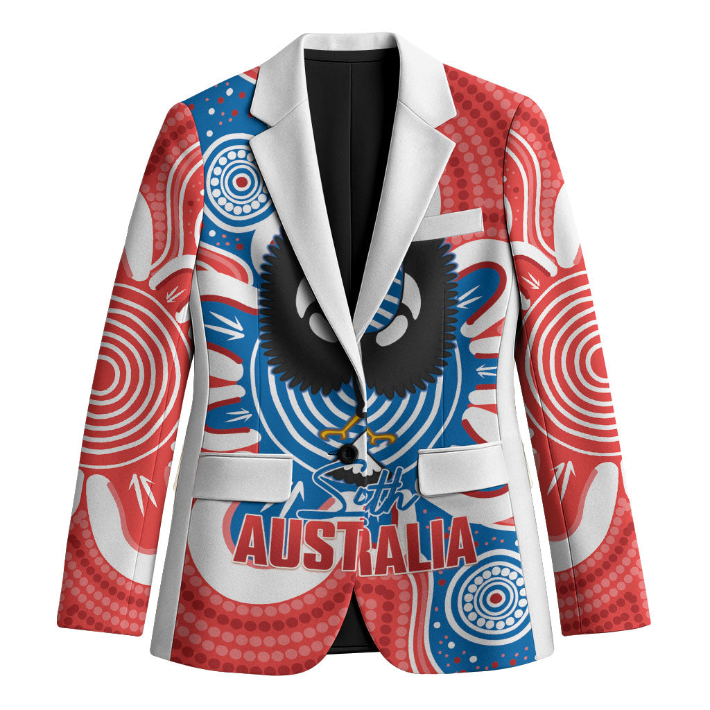 South Australia Oztag Custom Blazer SA Piping Shrike Indigenous Art