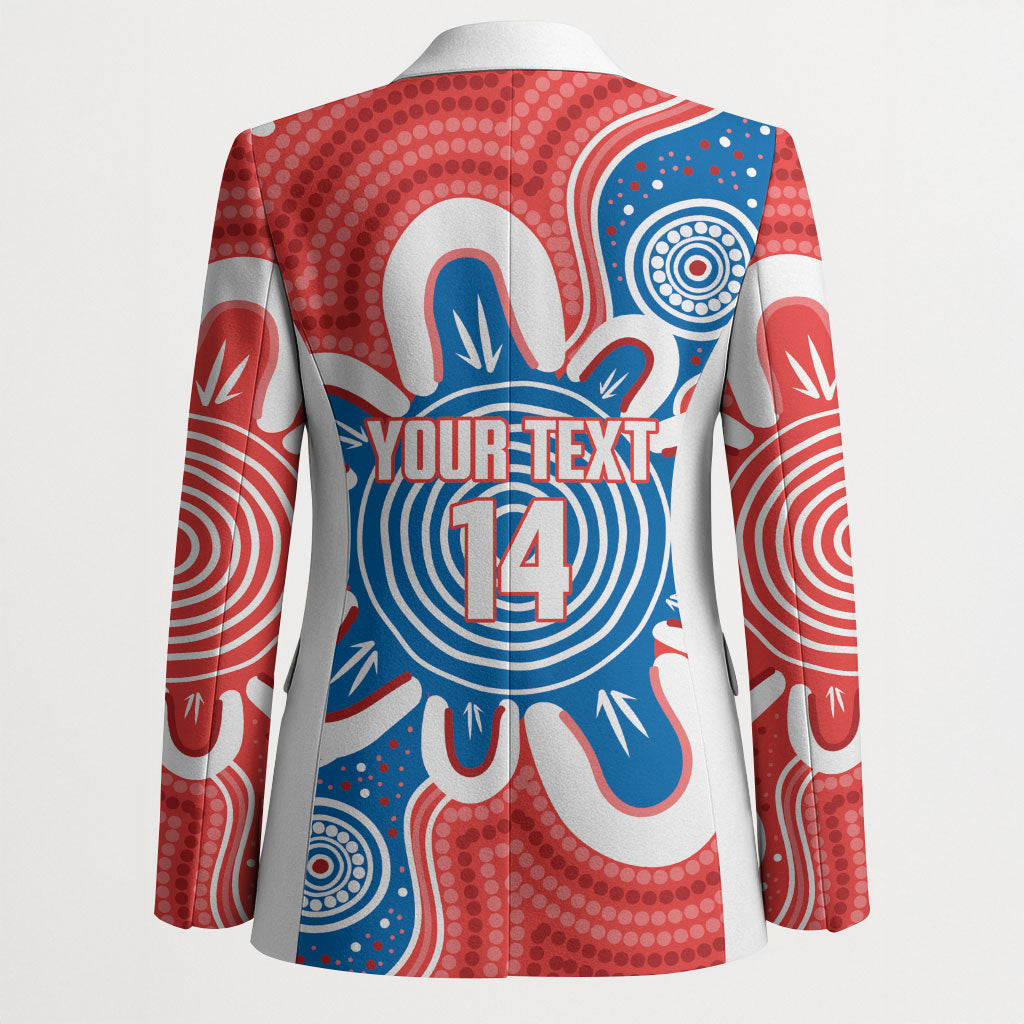 South Australia Oztag Custom Blazer SA Piping Shrike Indigenous Art