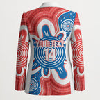 South Australia Oztag Custom Blazer SA Piping Shrike Indigenous Art