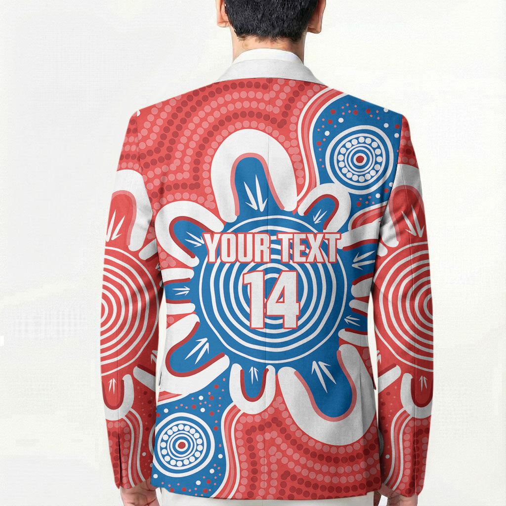 South Australia Oztag Custom Blazer SA Piping Shrike Indigenous Art