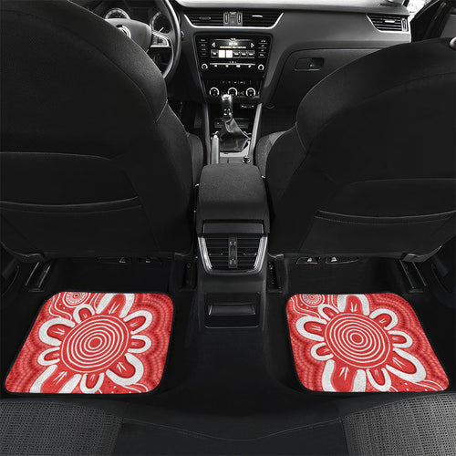South Australia Oztag Custom Car Mats SA Piping Shrike Indigenous Art