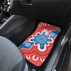 South Australia Oztag Custom Car Mats SA Piping Shrike Indigenous Art