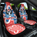 South Australia Oztag Custom Car Seat Cover SA Piping Shrike Indigenous Art