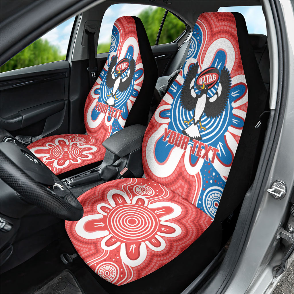 South Australia Oztag Custom Car Seat Cover SA Piping Shrike Indigenous Art