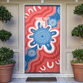 South Australia Oztag Custom Door Cover SA Piping Shrike Indigenous Art