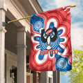 South Australia Oztag Custom Garden Flag SA Piping Shrike Indigenous Art