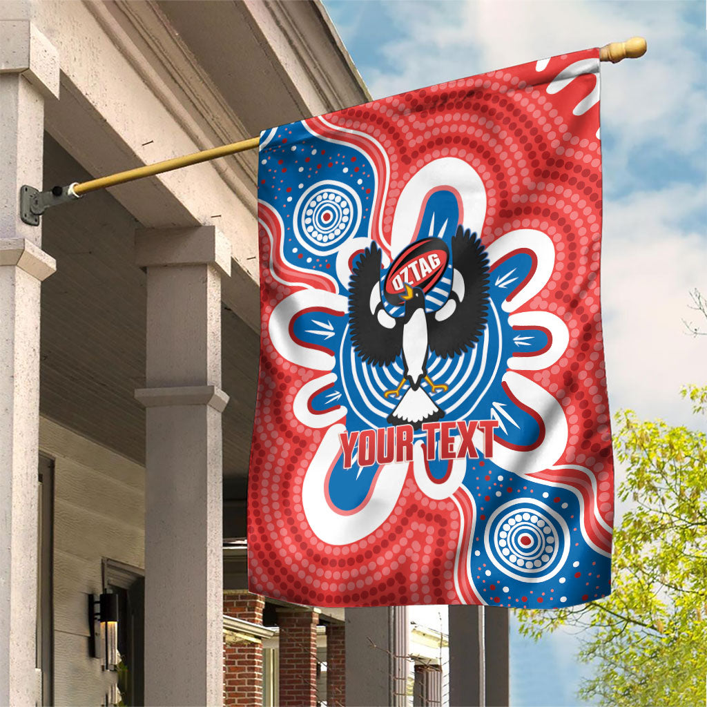 South Australia Oztag Custom Garden Flag SA Piping Shrike Indigenous Art