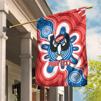 South Australia Oztag Custom Garden Flag SA Piping Shrike Indigenous Art