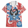 South Australia Oztag Custom Hawaiian Shirt SA Piping Shrike Indigenous Art