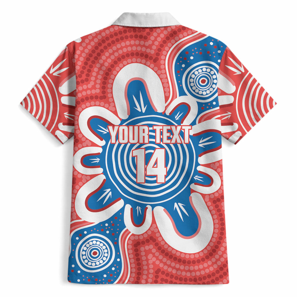 South Australia Oztag Custom Hawaiian Shirt SA Piping Shrike Indigenous Art