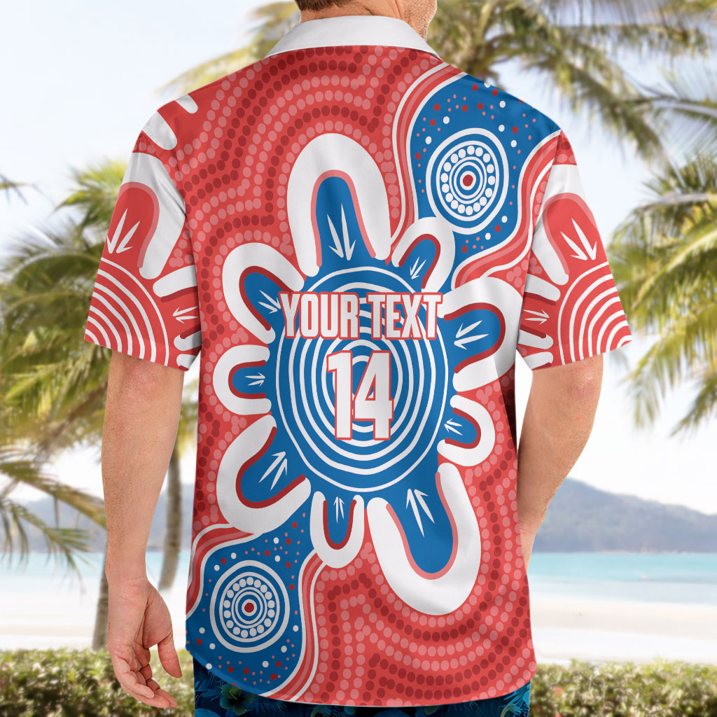 South Australia Oztag Custom Hawaiian Shirt SA Piping Shrike Indigenous Art
