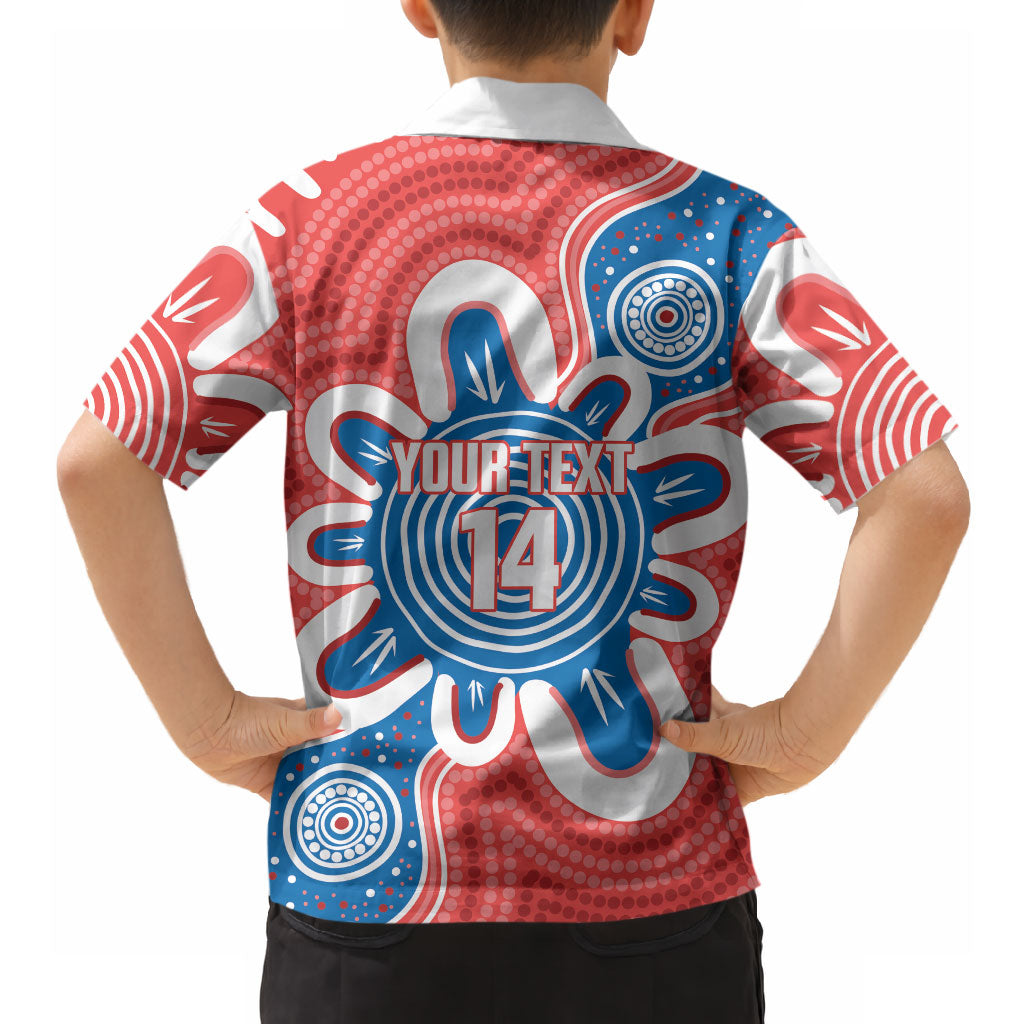 South Australia Oztag Custom Hawaiian Shirt SA Piping Shrike Indigenous Art