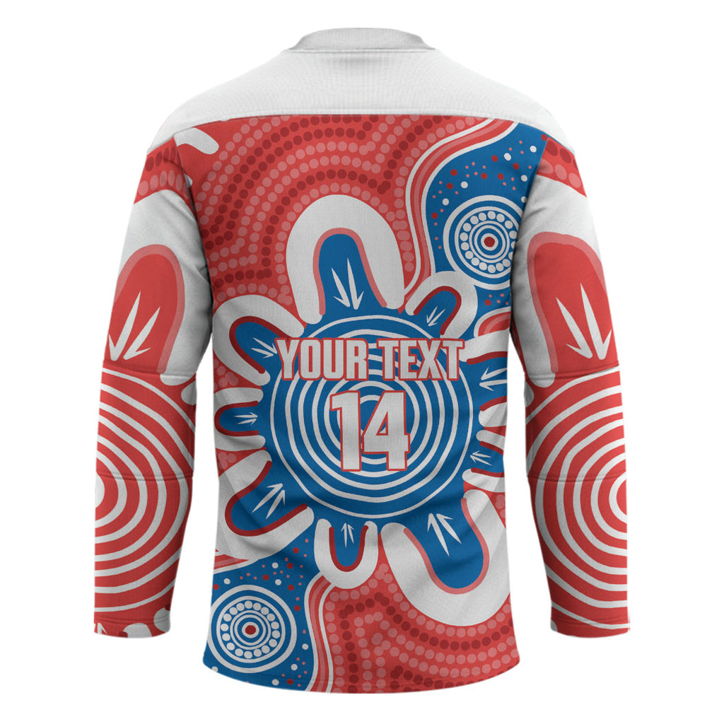 South Australia Oztag Custom Hockey Jersey SA Piping Shrike Indigenous Art
