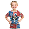 South Australia Oztag Custom Kid T Shirt SA Piping Shrike Indigenous Art