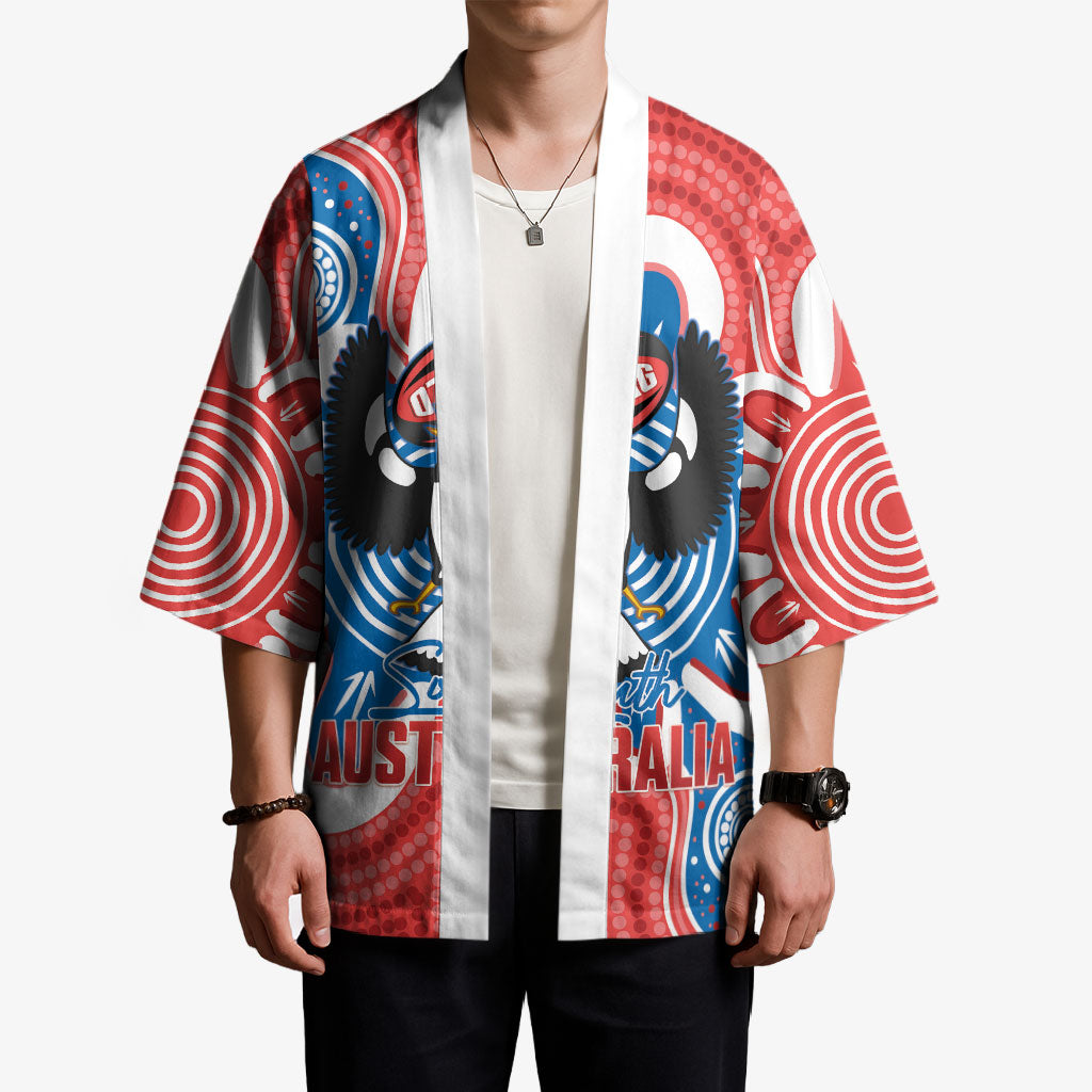 South Australia Oztag Custom Kimono SA Piping Shrike Indigenous Art