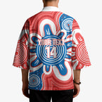 South Australia Oztag Custom Kimono SA Piping Shrike Indigenous Art