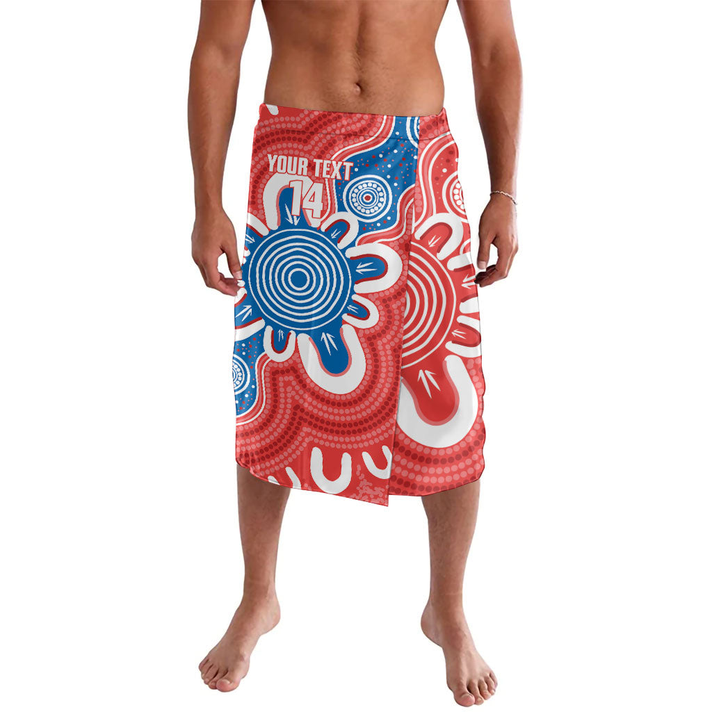South Australia Oztag Custom Lavalava SA Piping Shrike Indigenous Art