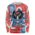 South Australia Oztag Custom Long Sleeve Shirt SA Piping Shrike Indigenous Art