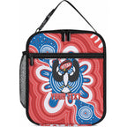 South Australia Oztag Custom Lunch Bag SA Piping Shrike Indigenous Art