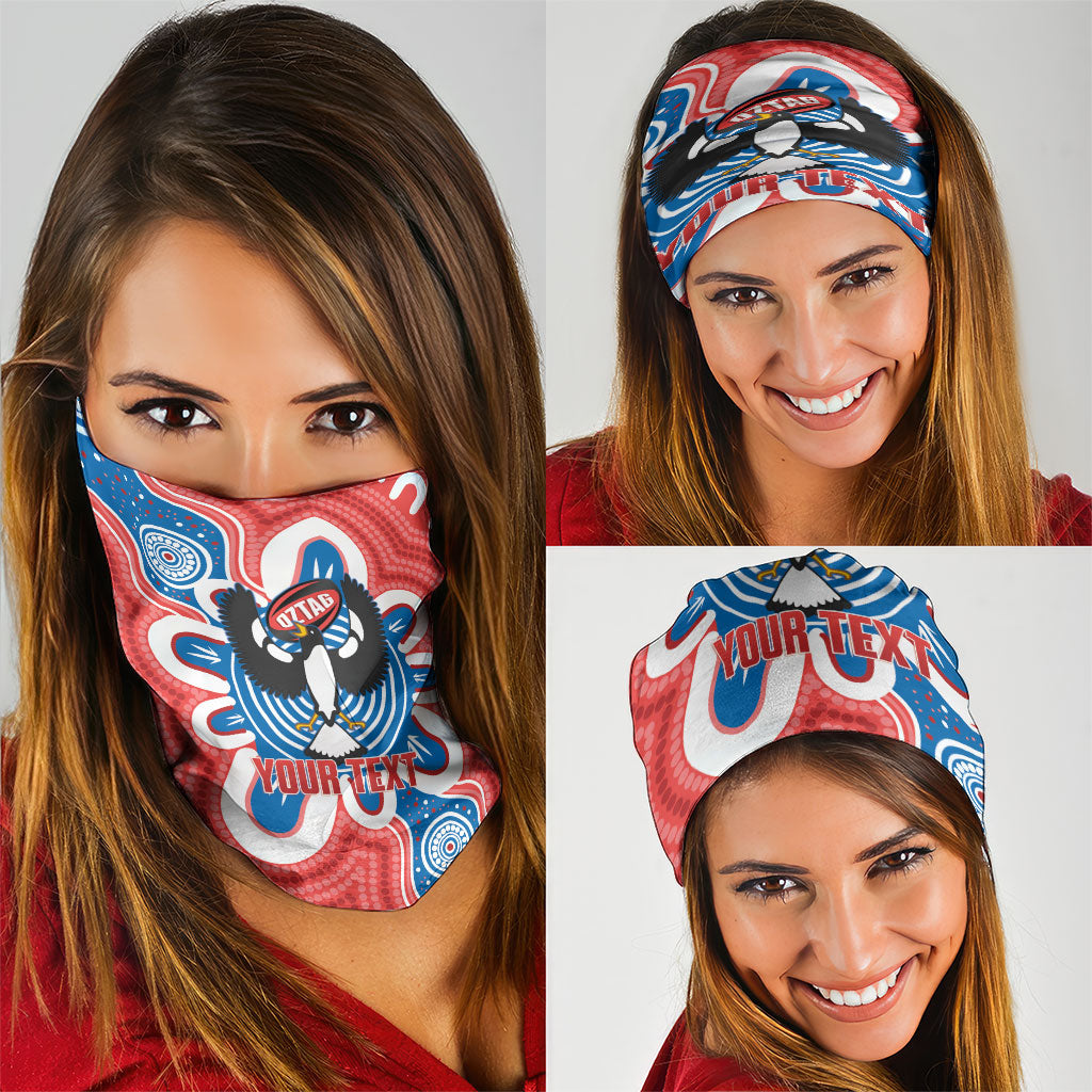 South Australia Oztag Custom Neck Gaiter SA Piping Shrike Indigenous Art