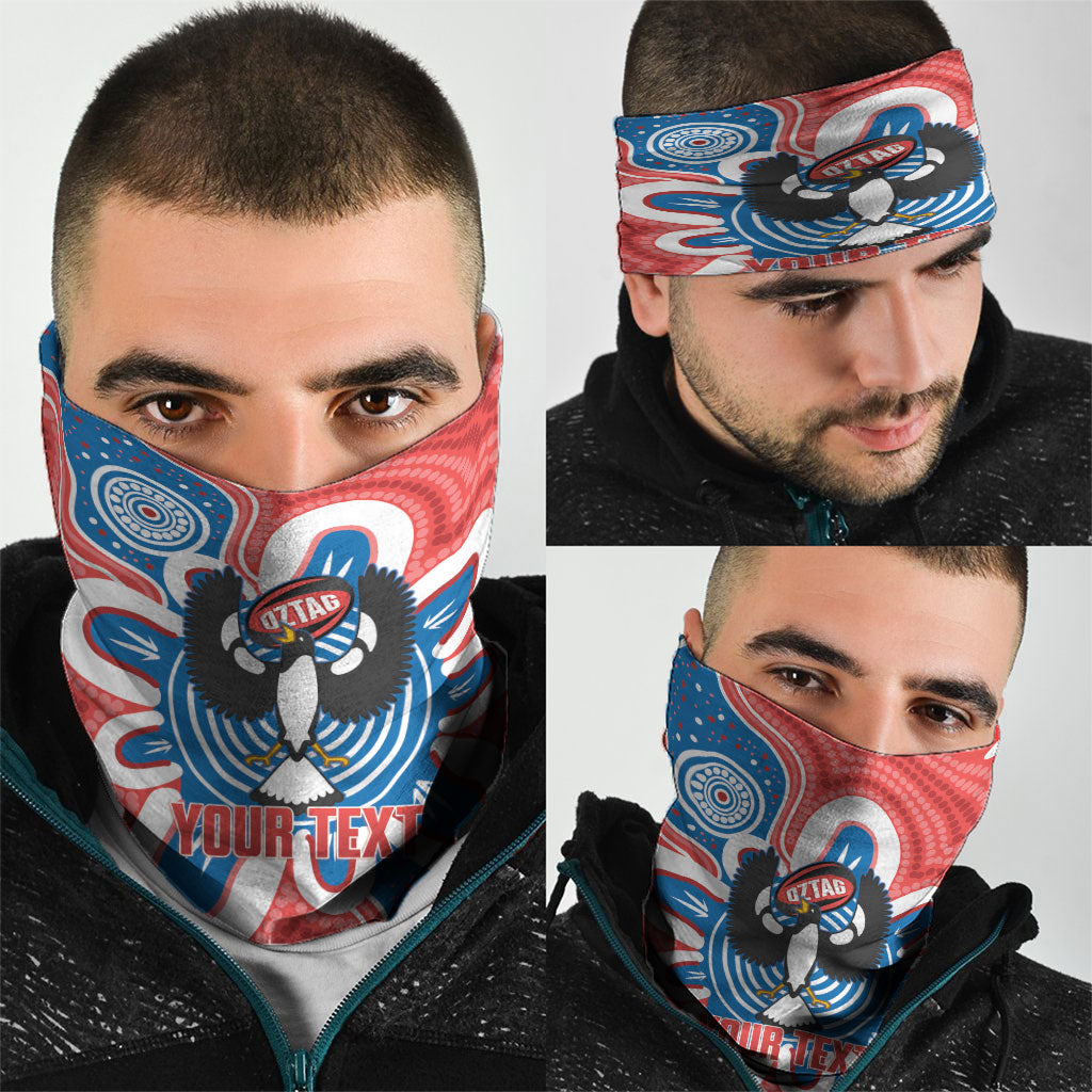 South Australia Oztag Custom Neck Gaiter SA Piping Shrike Indigenous Art